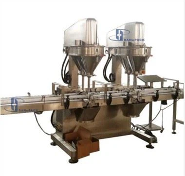 2Lanes 4 Filler Powder Filling Machine